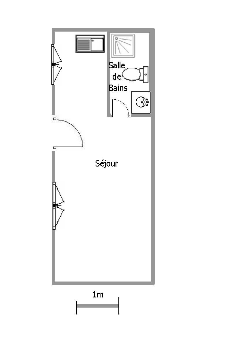 Studio meublé Zola au calme